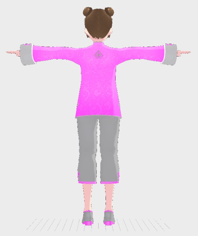 【VRoid】【VRM】中華少女 (桃色)