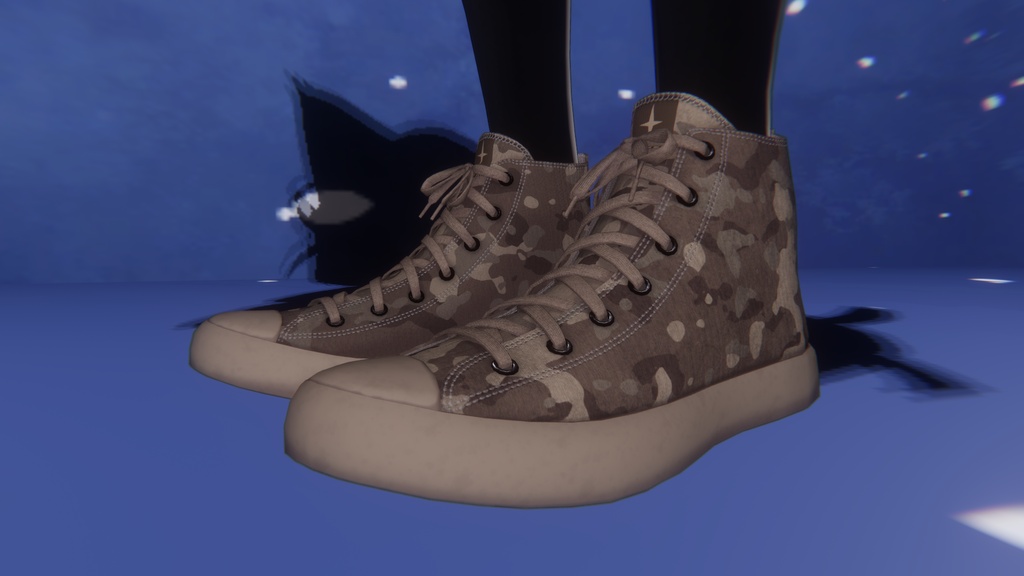 【VRChat対応】Lucero Canvas High-Cut Sneakers / ハイカットスニーカー