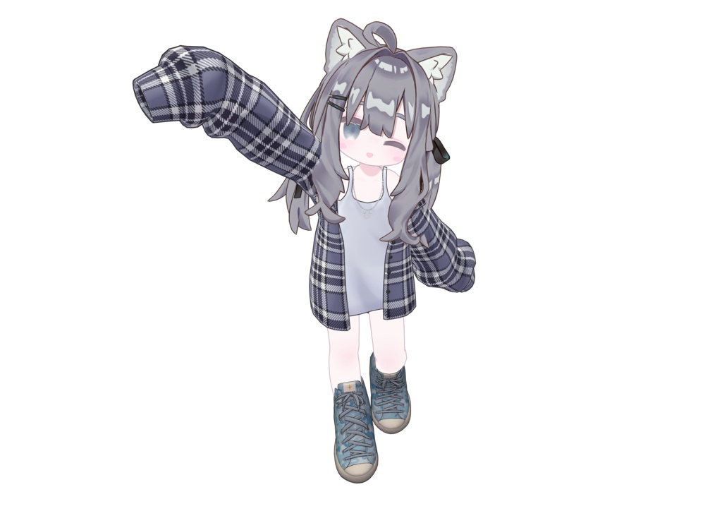 【VRChat対応】Lucero Canvas High-Cut Sneakers / ハイカットスニーカー
