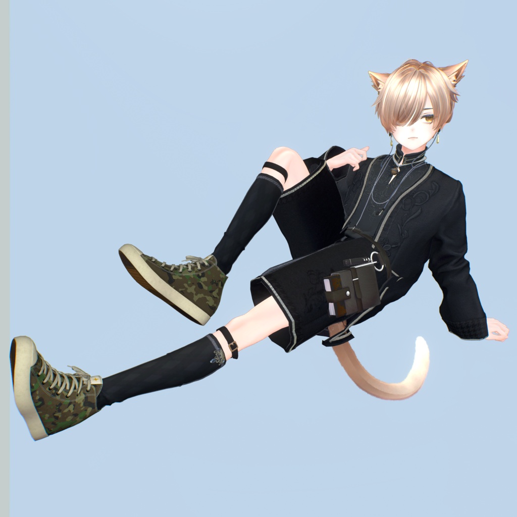 【VRChat対応】Lucero Canvas High-Cut Sneakers / ハイカットスニーカー(8月20日18:00販売開始)