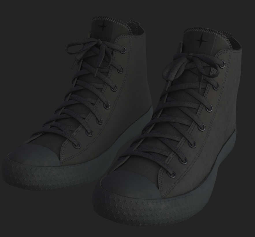 【VRChat対応】Lucero Canvas High-Cut Sneakers / ハイカットスニーカー