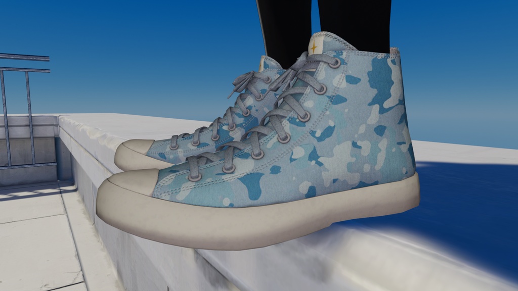 【VRChat対応】Lucero Canvas High-Cut Sneakers / ハイカットスニーカー