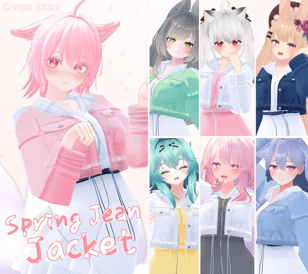 Spring jean jacket 【 7モデル対応 】