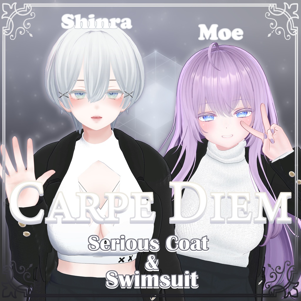 Serious Coat & Sera Swimsuit 【 Moe , Shinra 対応 】 