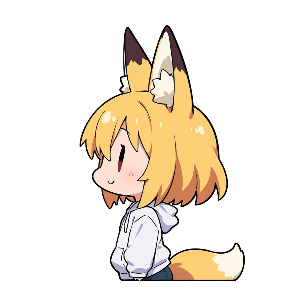 【即購入OK】SNSアイコン用・きつね耳ちびキャラ(イラスト素材)