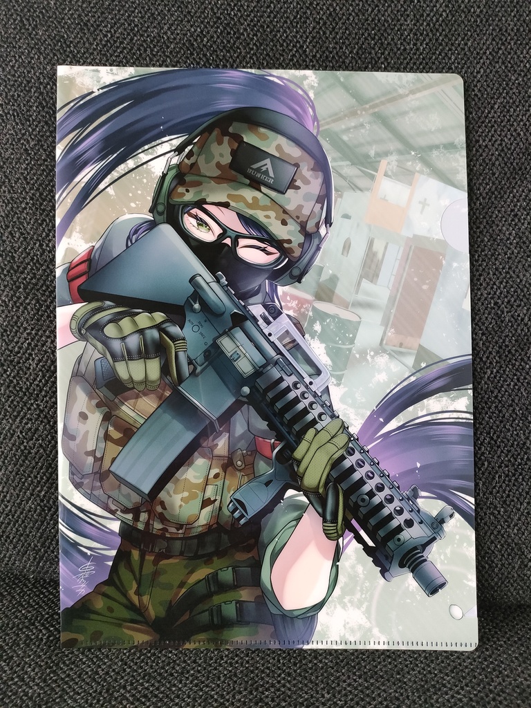 A4クリアファイル(HQバンカーでサバゲー)