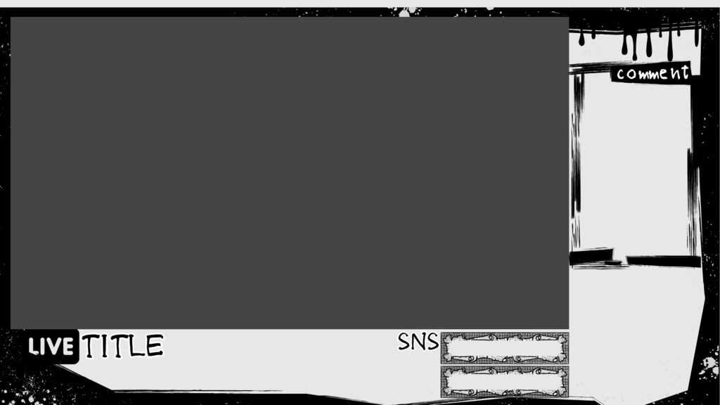 動く待機画面&配信オーバーレイ【ホラー系】