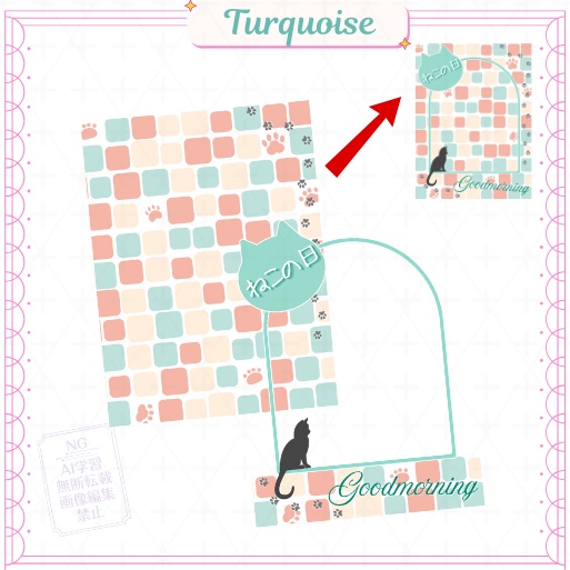 【フリー素材】ねこの日おはV