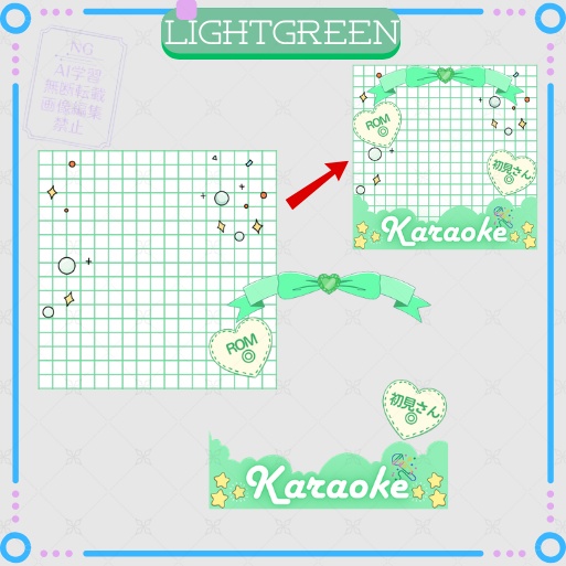 正方形サムネイル素材「Karaoke」