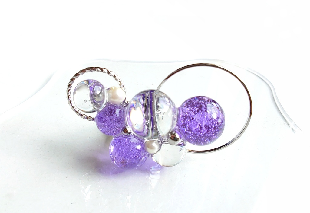 つぶつぶのイヤーカフ【自宅発送あんしんBoothパック】