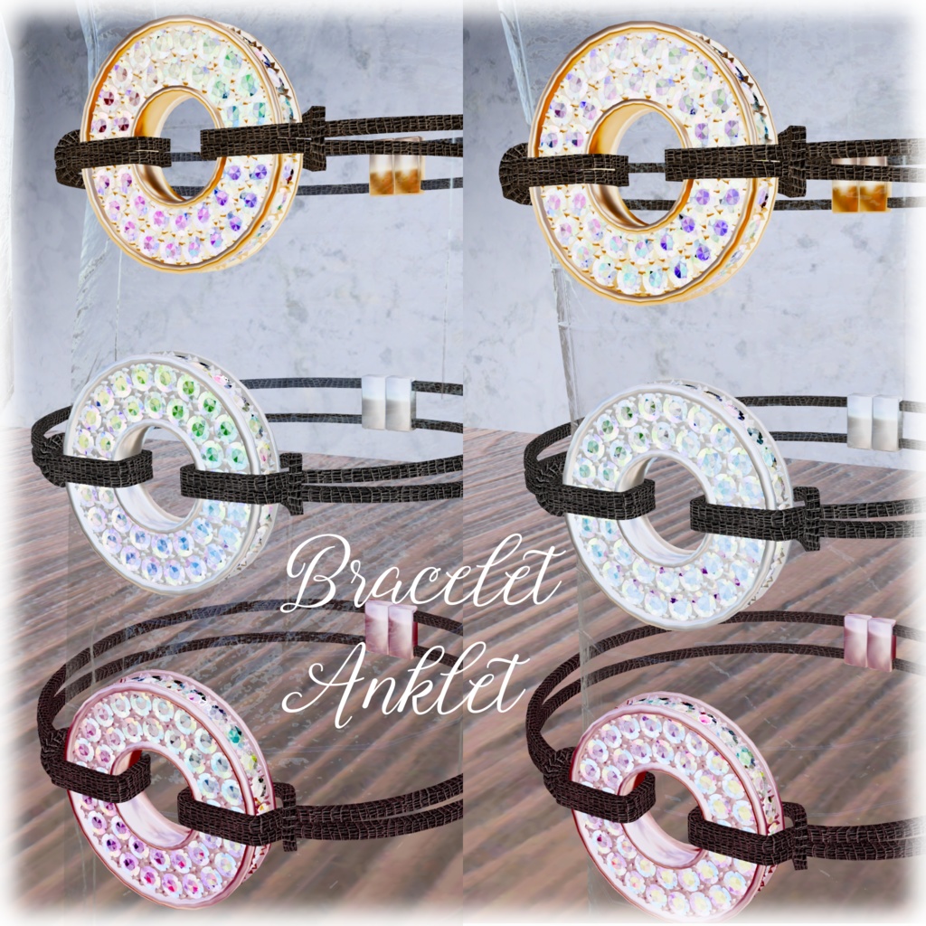 【VRChat想定】Simple Ring Jewelries【アクセサリ】