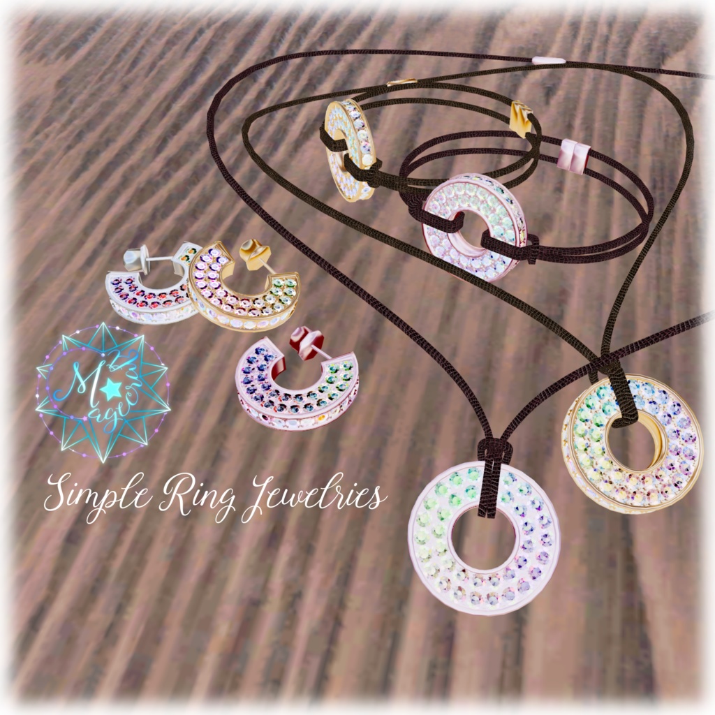  【VRChat想定】Simple Ring Jewelries【アクセサリ】
