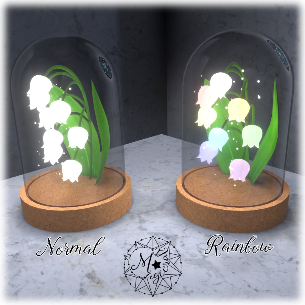 【3Dモデル】鈴蘭(スズラン)のライト【VRChat想定】