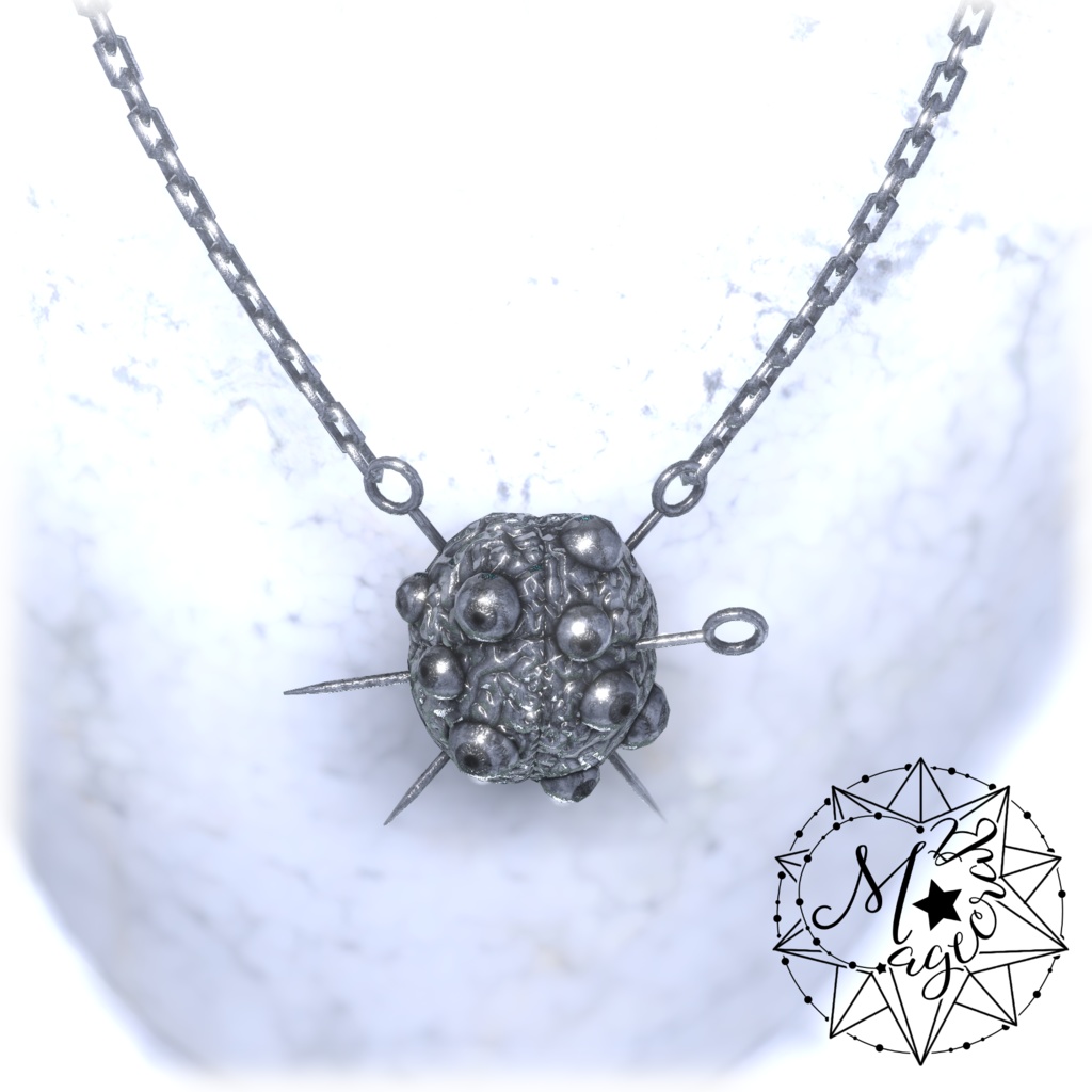 【VRChat想定】内なる瞳のネックレス【アクセサリ】