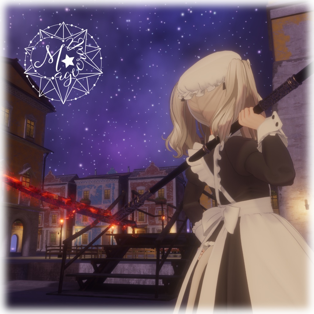 【VRChat想定】魔宝石の大鎌/Magic Gem Scythe【MA対応】