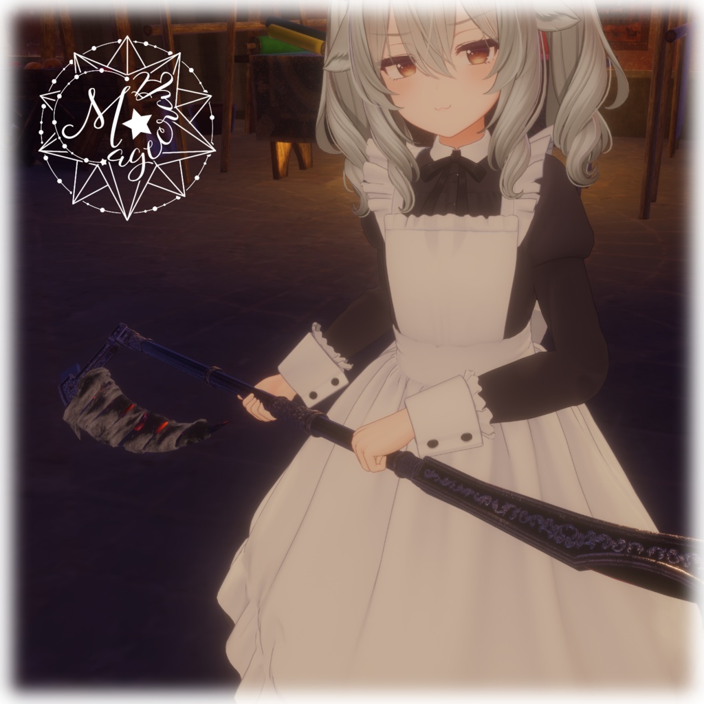 【VRChat想定】魔宝石の大鎌/Magic Gem Scythe【MA対応】