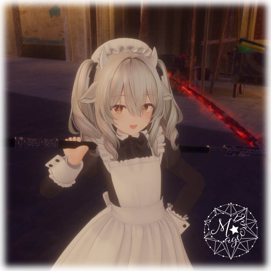 【VRChat想定】魔宝石の大鎌/Magic Gem Scythe【MA対応】