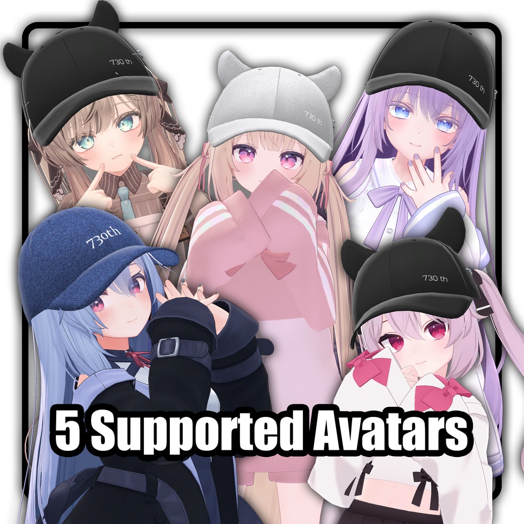 【SALE】 【5アバター対応】 Baseball Cap キャップ