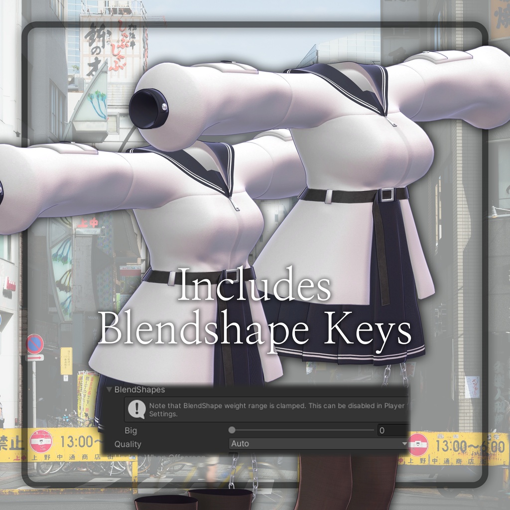 【SALE】 【8アバター対応】 Belted Sailor ベルトセーラー