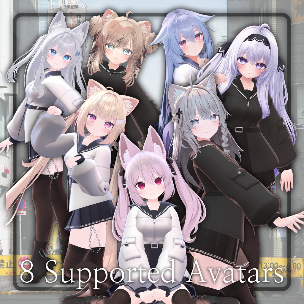 【SALE】 【8アバター対応】 Belted Sailor ベルトセーラー