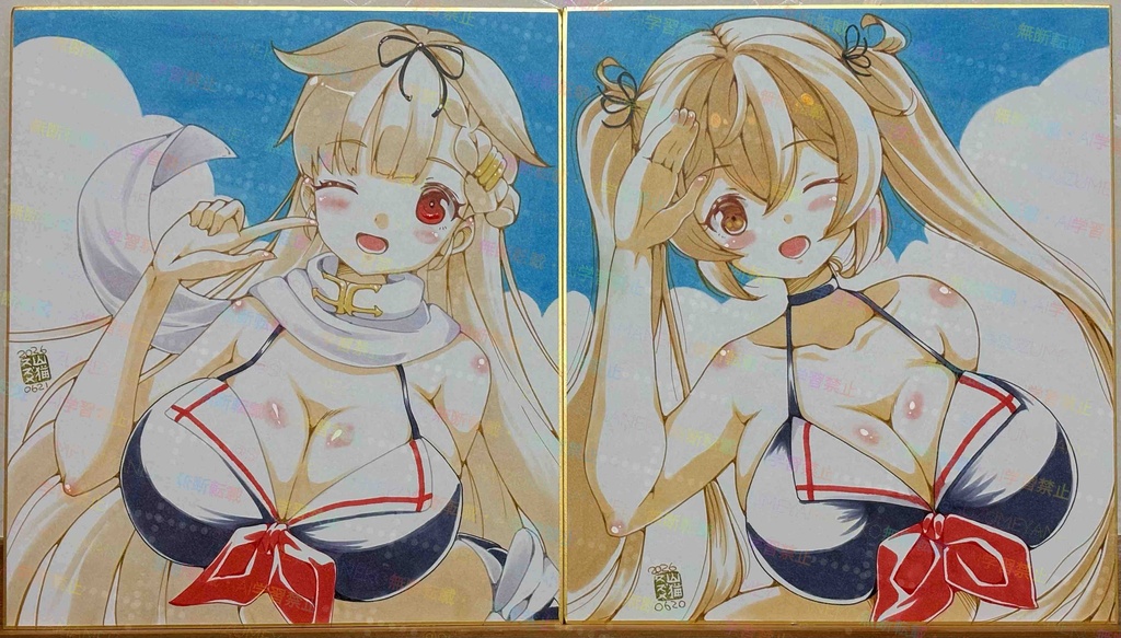 【夕立生誕祭2026】記念手描き大色紙【夕立進水日2026】