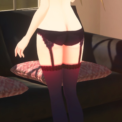 VRoidマナルリちゃんドレステクスチャ + ガーターベルト