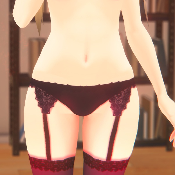 VRoidマナルリちゃんドレステクスチャ + ガーターベルト