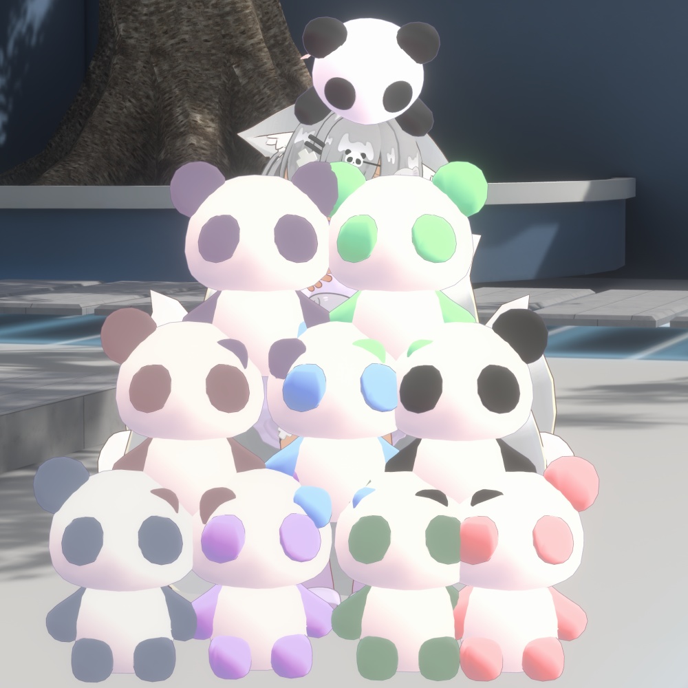 【ワールド用】ぱんだぬいぐるみ🐼