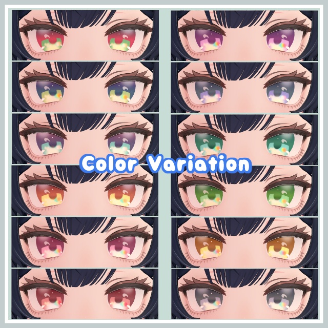 ふんわりシャインアイテクスチャ【7Avatar対応】