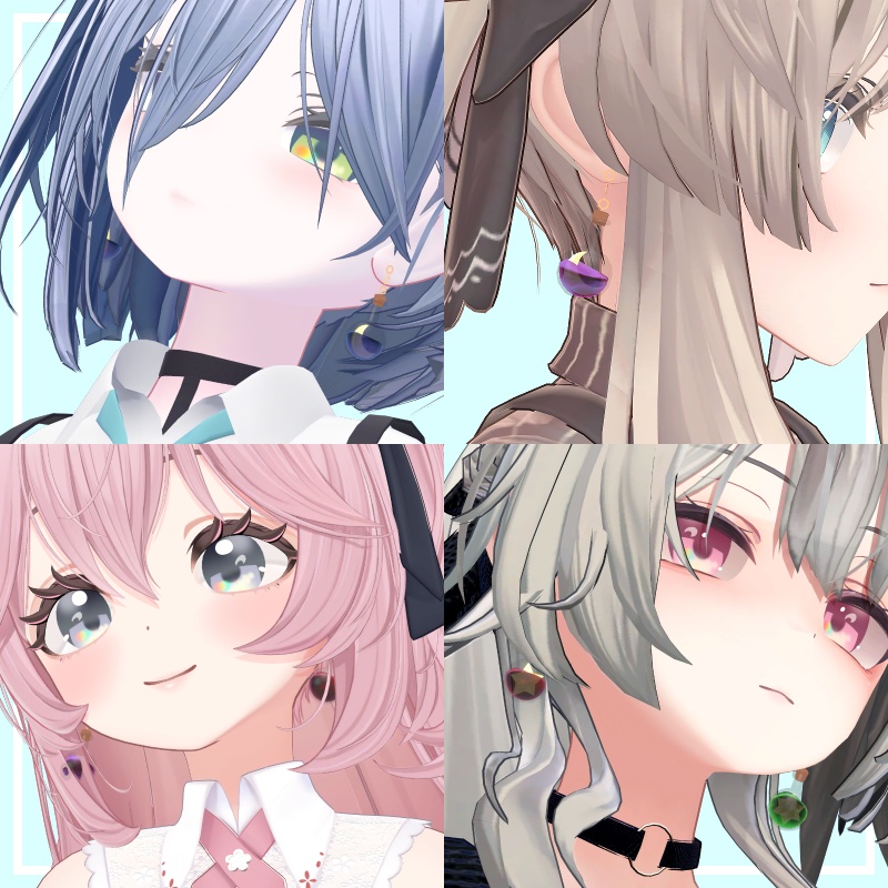 【MA対応】液体が揺れる!!フラスコピアス【12Avatar対応】