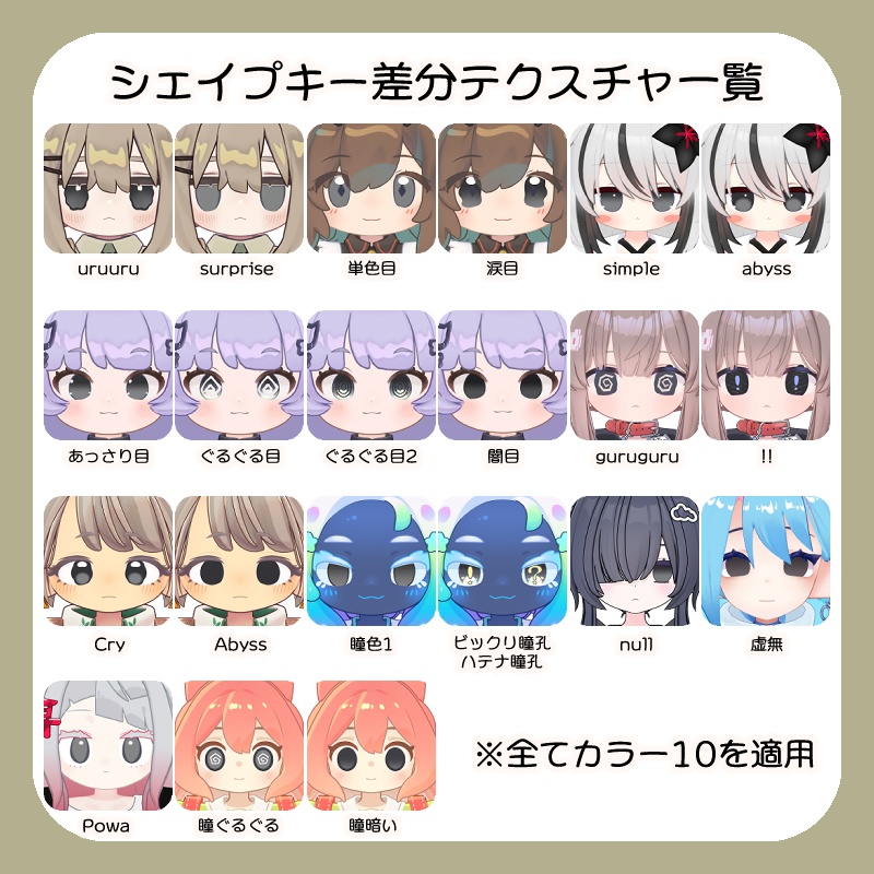 【公開SALE中】にじぱれっとアイ【13Avatar対応】