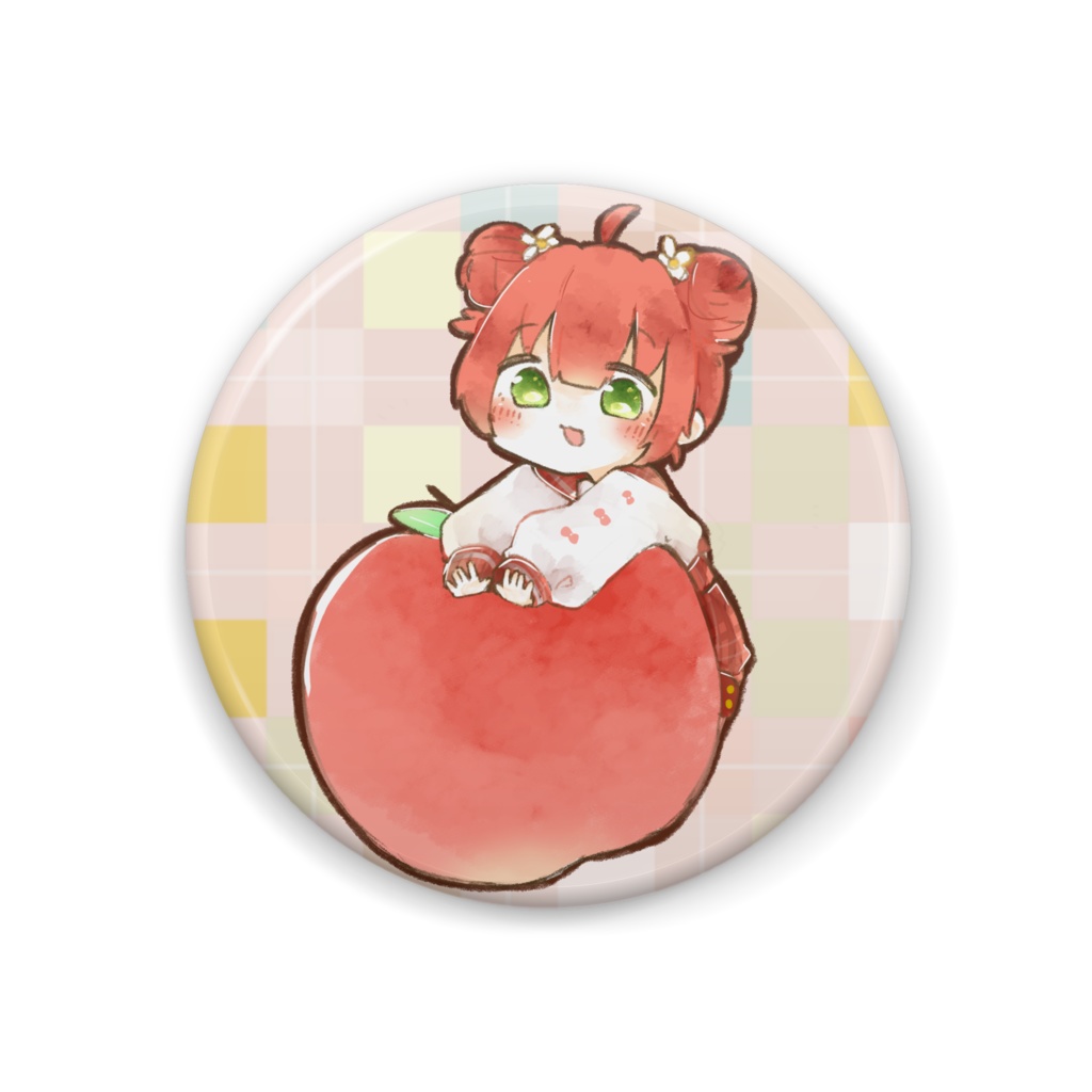 姫宮りんご１周年記念缶バッチ2