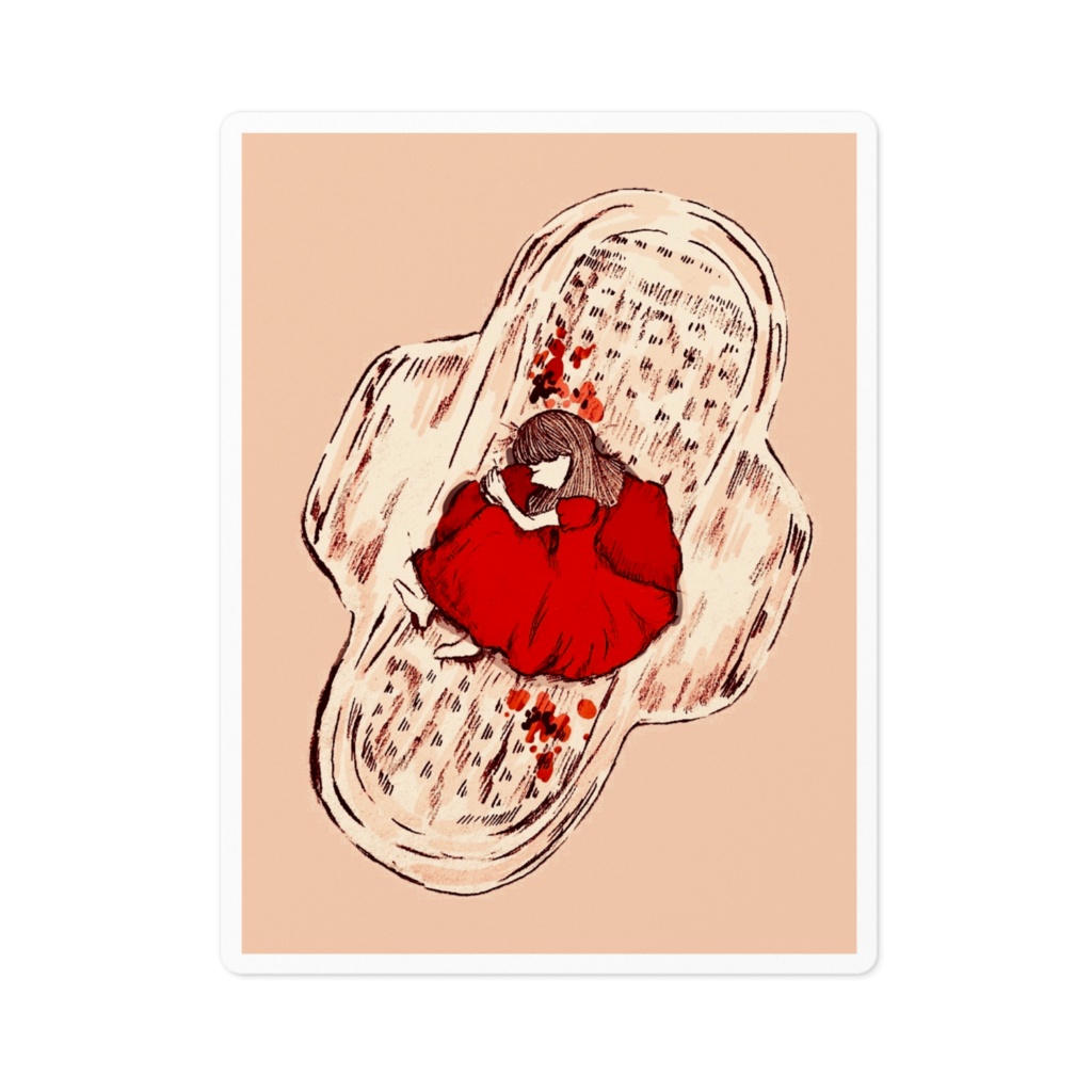 menstruation　sticker