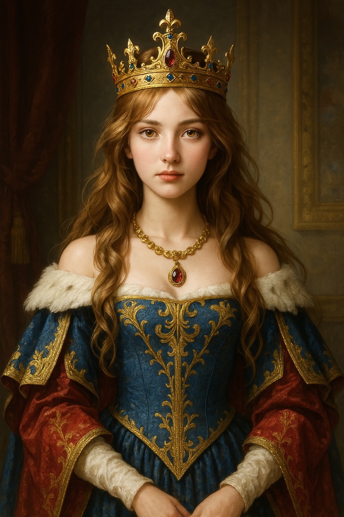 【幻想姫肖像】ルイーズ - 革命の王宮にて 写実姫画｜ルイーズ・ヴァレンティーヌ王国ポートレート The Portrait of Louise - 王冠の記憶