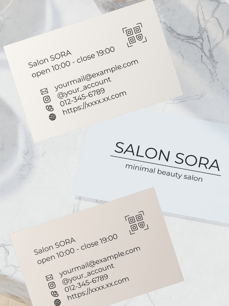淡色×ミニマル|アイコン連絡先ショップカードテンプレ|美容サロン・カフェ・ショップオーナーさん、ハンドメイド作家さん向け_i.モカ