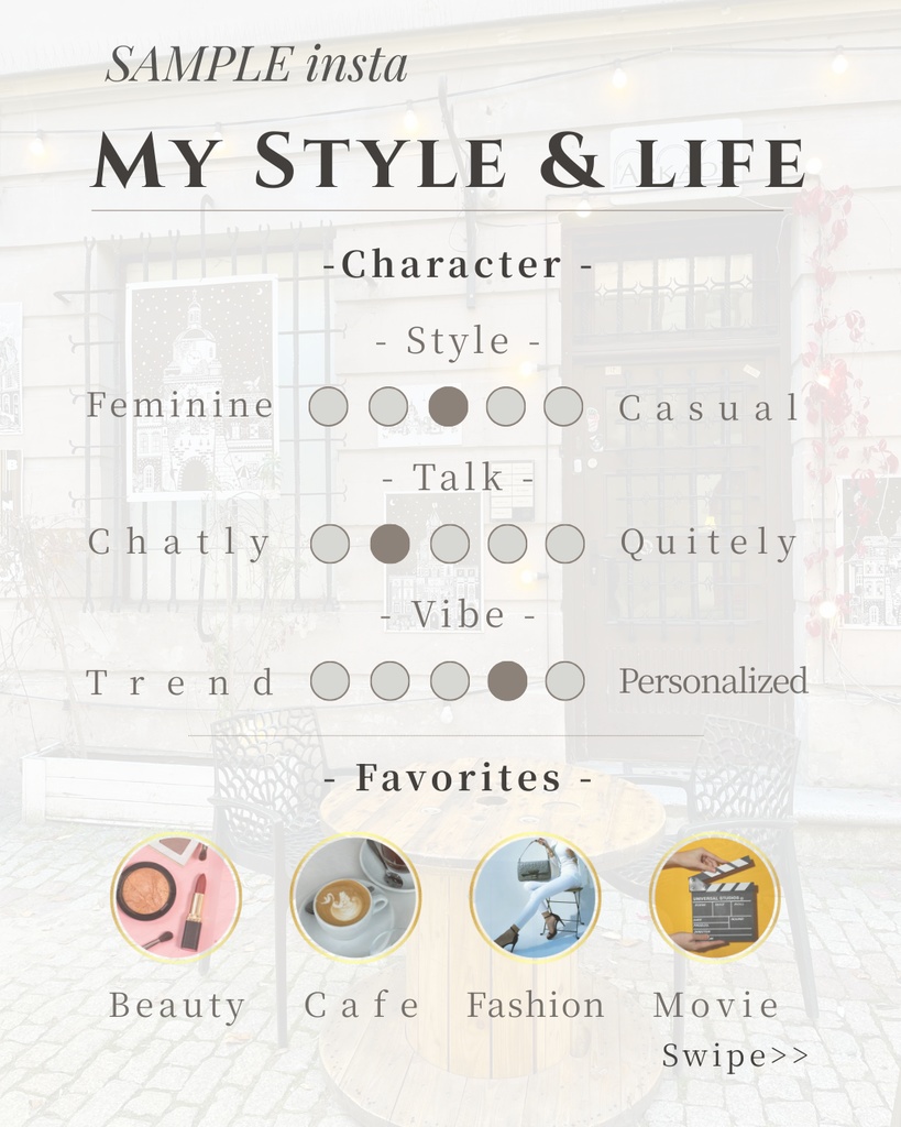 美容師様へ|インスタ投稿用プロフィール|Canvaテンプレート