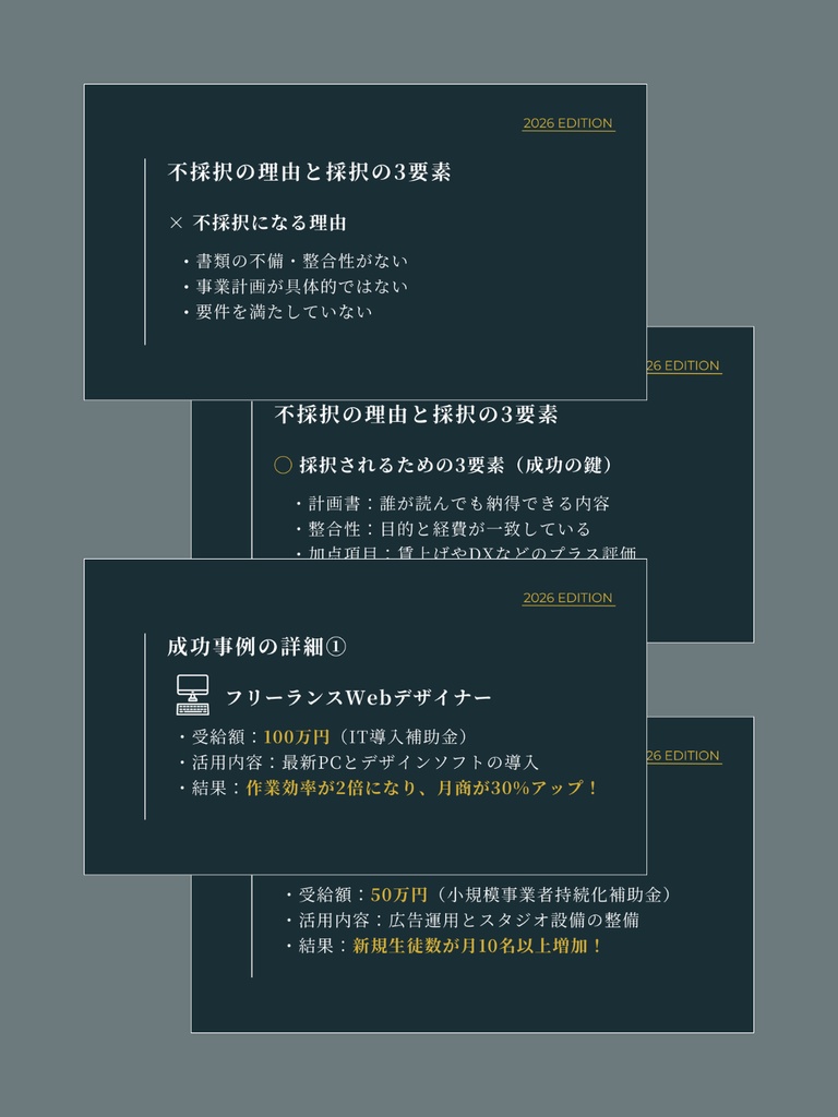 【最速・成約パックフルセット|コンテンツ販売】補助金・助成金セミナー集客用11枚+登壇用17枚テンプレート|行政書士・税理士・中小企業診断士・IT導入支援事業者(ベンダー)向け|Canva