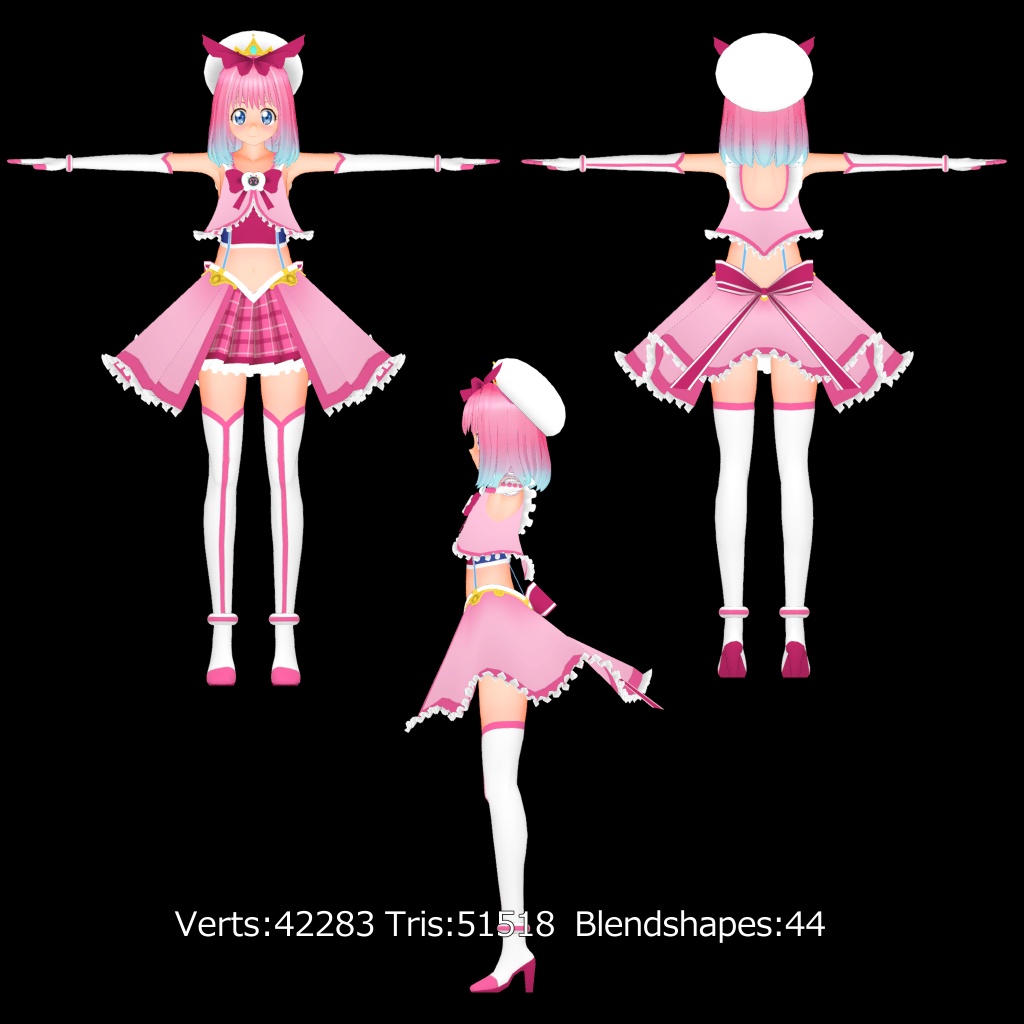 【オリジナル3Dモデル】変身ヒロイン マリィ