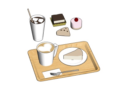 オシャレなカフェ(CLIP STUDIO用3D素材)