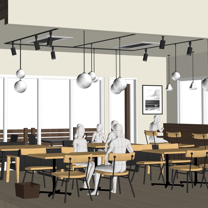 オシャレなカフェ(CLIP STUDIO用3D素材)