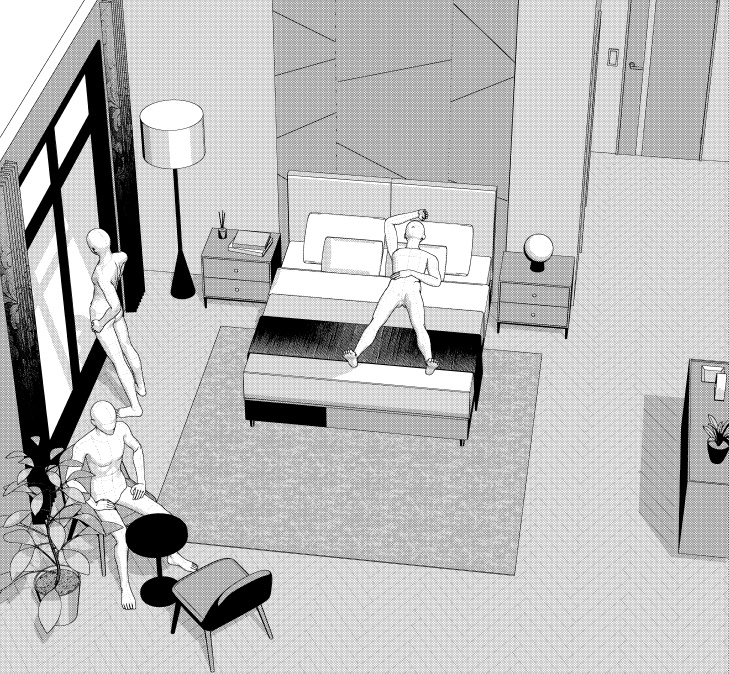 御曹司の寝室2(CLIP STUDIO用3D素材)