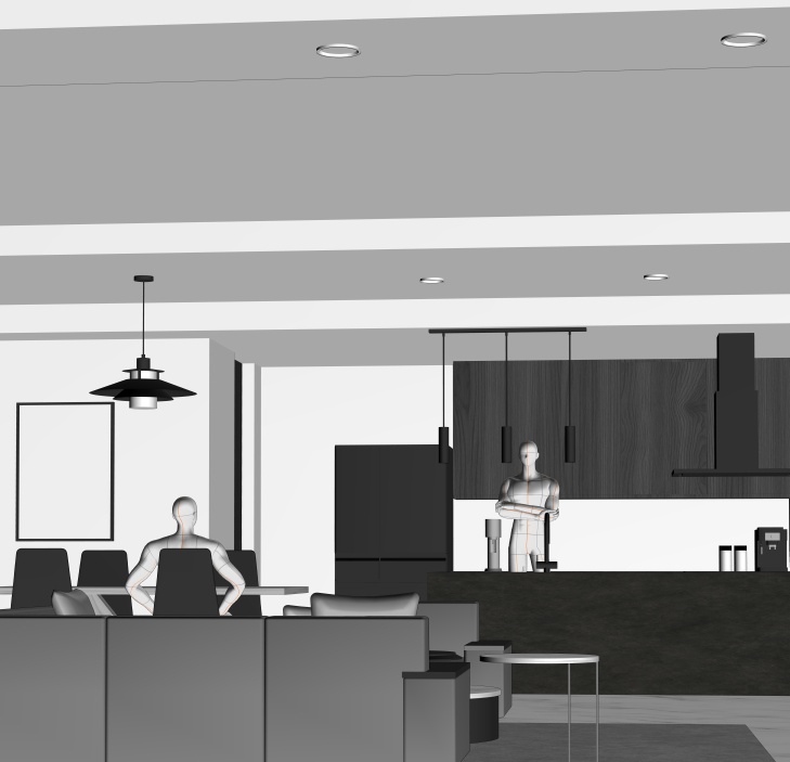 御曹司のリビング(CLIP STUDIO用3D素材)