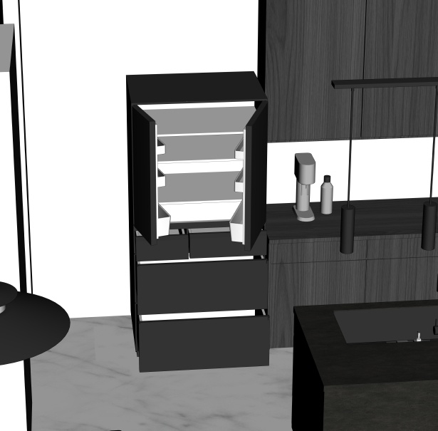 御曹司のリビング(CLIP STUDIO用3D素材)