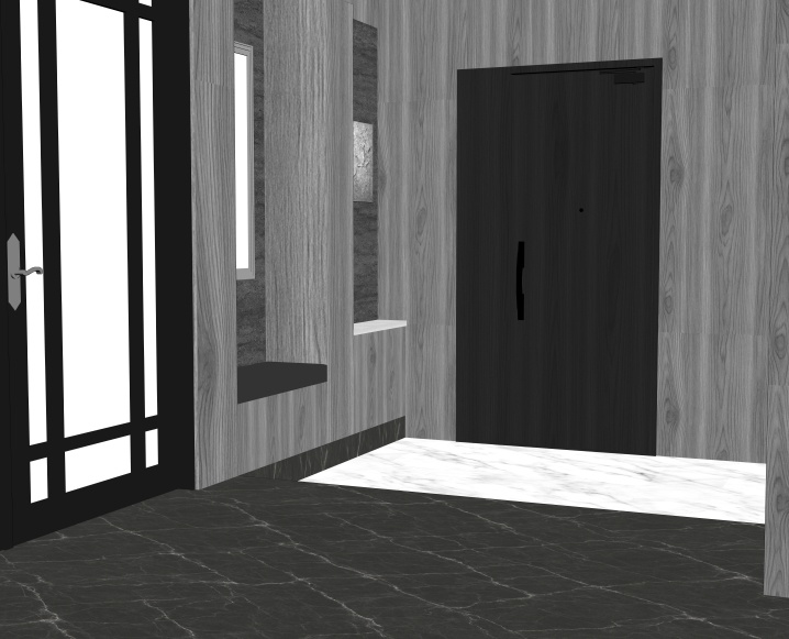 御曹司の玄関(CLIP STUDIO用3D素材)