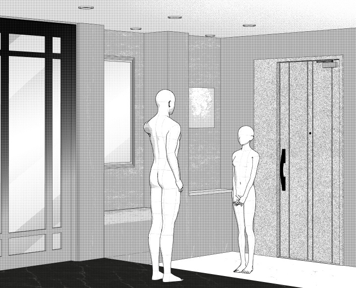 御曹司の玄関(CLIP STUDIO用3D素材)