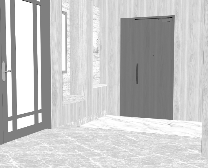 御曹司の玄関(CLIP STUDIO用3D素材)