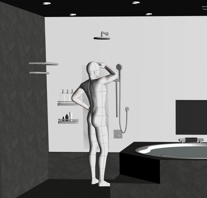 御曹司の浴室&洗面所(CLIP STUDIO用3D素材)