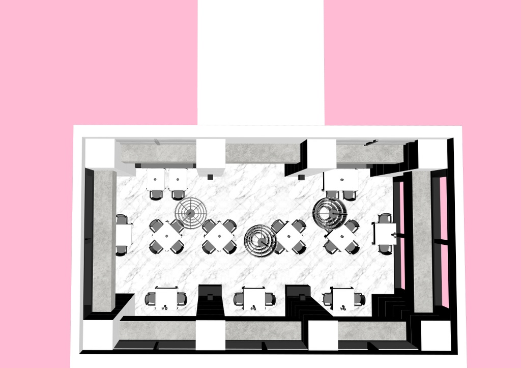 御曹司行きつけのレストラン1(CLIP STUDIO用3D素材)