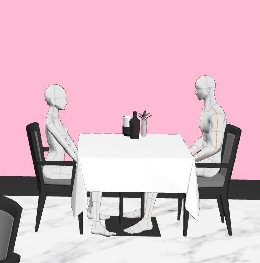 御曹司行きつけのレストラン1(CLIP STUDIO用3D素材)