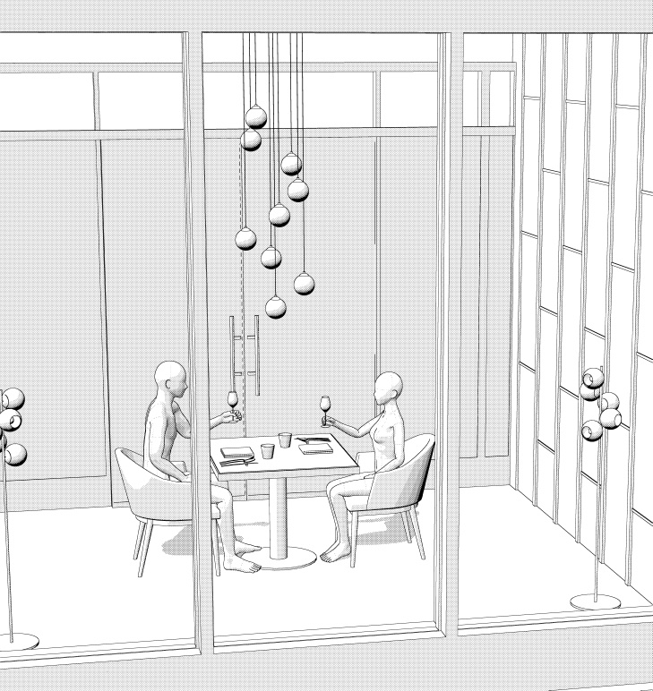 御曹司行きつけのレストラン2(CLIP STUDIO用3D素材)